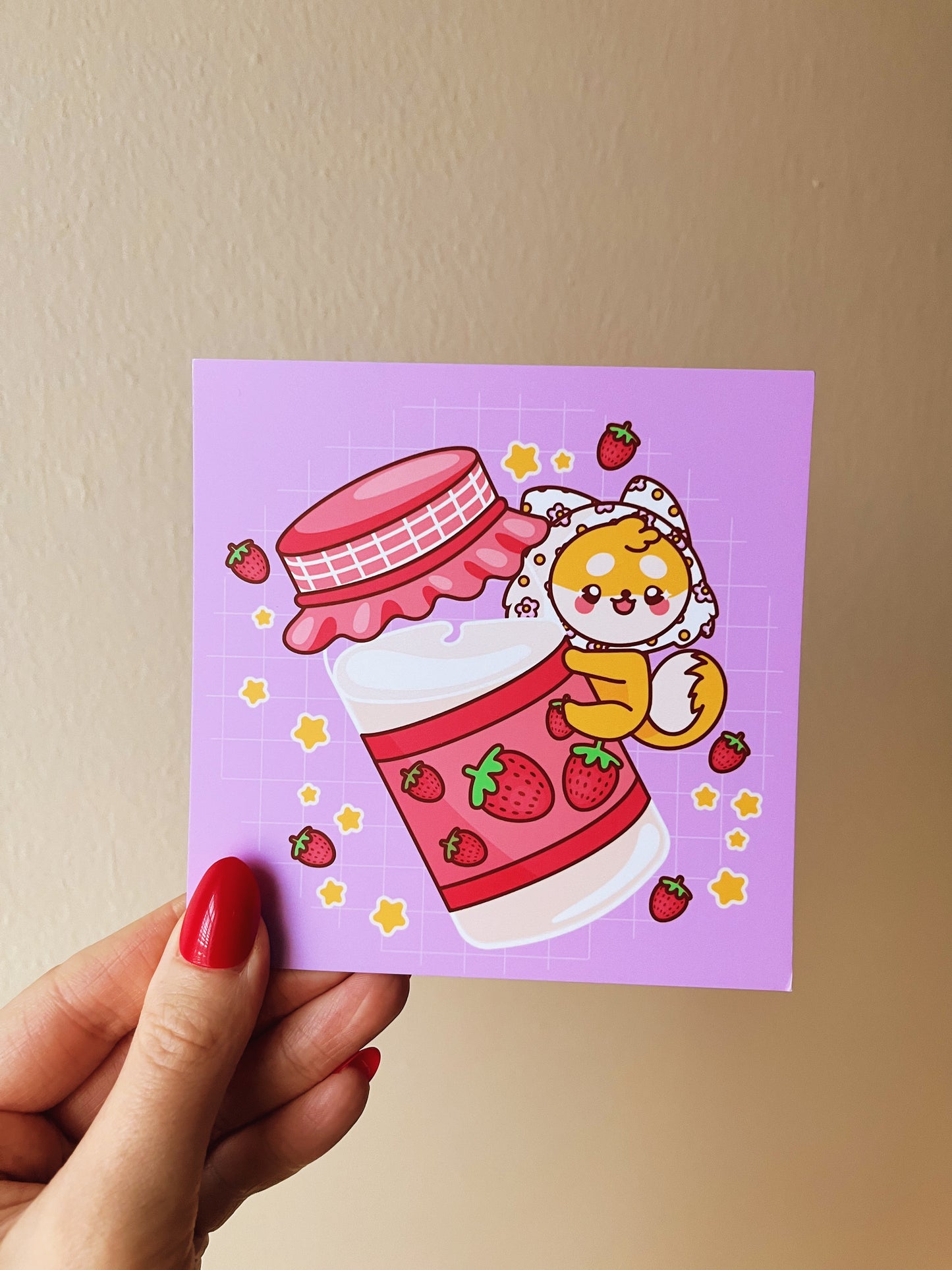 “Strawberry Milk of My Dreams” Art Print
