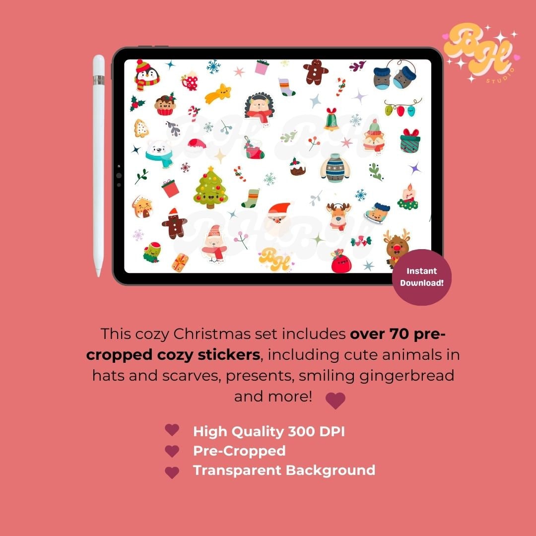 Winter/Christmas Digital Sticker Pack