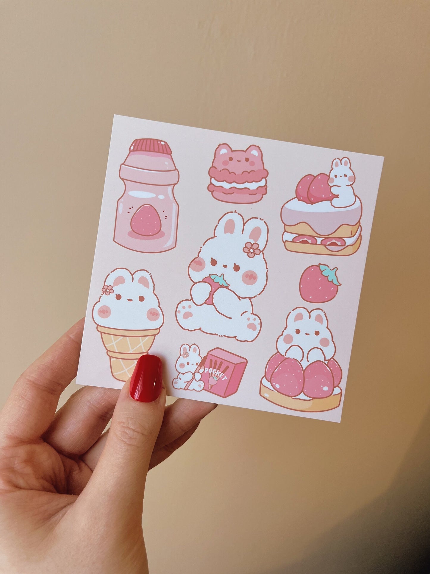 “Poki’s Strawberry Paradise” Art Print