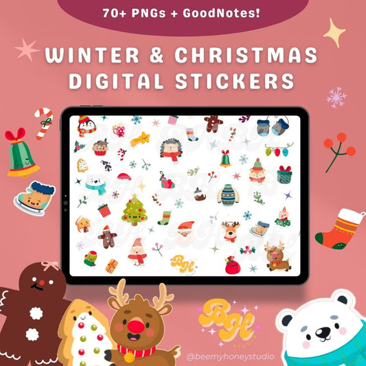 Winter/Christmas Digital Sticker Pack